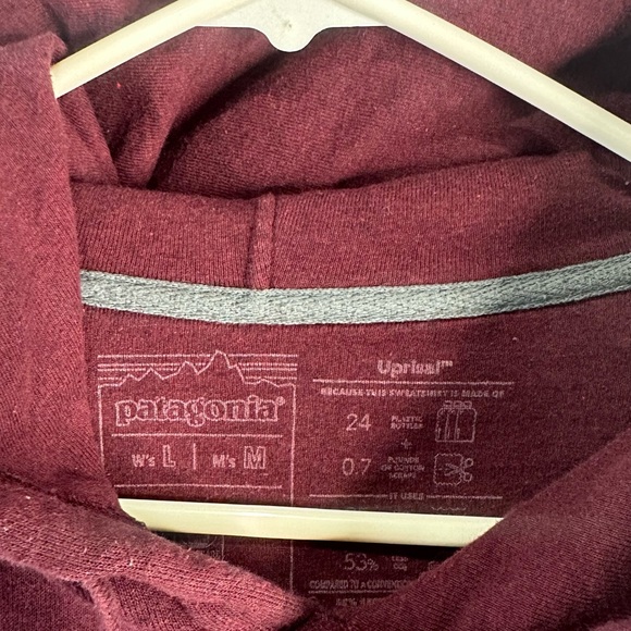 Patagonia Burgundy Hoodie with Logo - Picture 4 of 7